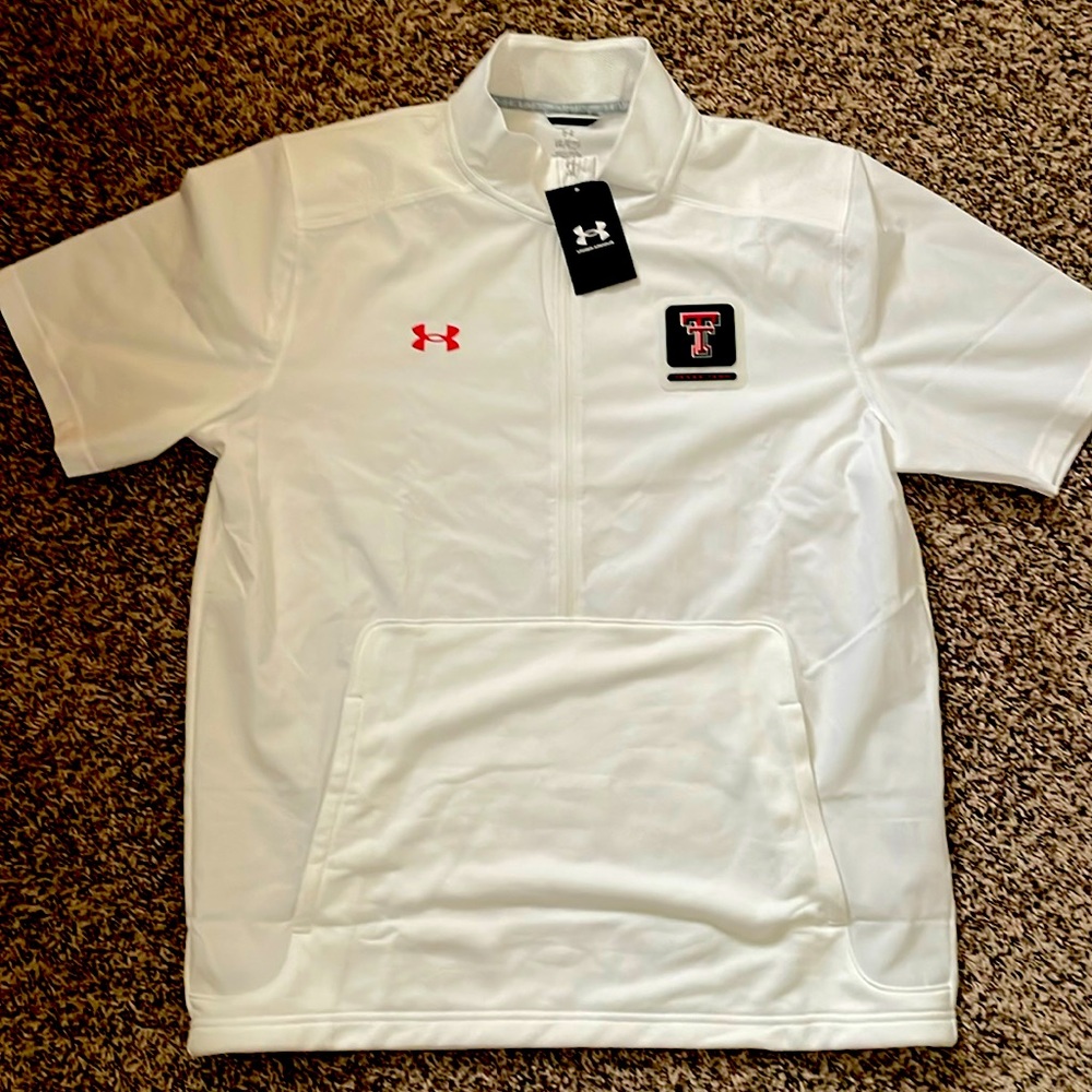 NWT Mens Texas Tech Pullover Jacket Under Armour